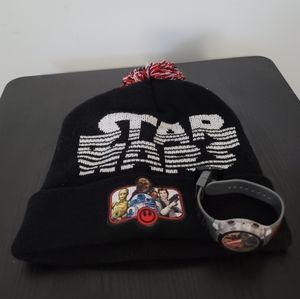 Stars Wars Beanie with Darth Vader Watch